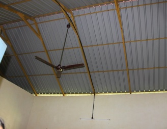 Old ceiling with aluminium roofing